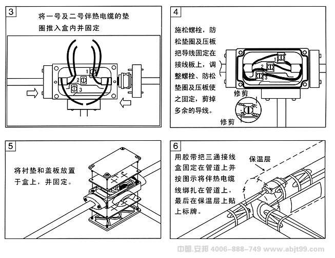 電91看片看淫黄大片帶（91看片看淫黄大片電纜）三通電源接線盒安裝圖（二）